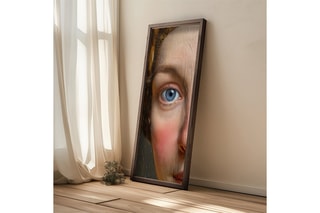 Peinture décorative encadrée en MDF Léandre - 60 x 120 cm