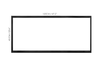 Peinture décorative encadrée en MDF Chloé2 - 120 x 60 cm