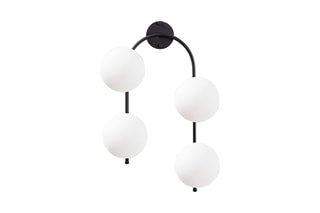 Applique murale Jewel - Noir - 4 x 15 W