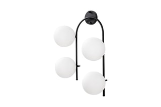 Applique murale Jewel - Noir - 4 x 15 W