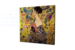 Tableau "Dame à l’éventail" - Gustav Klimt - 45 x 45 cm - Reproduction