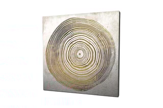 Peinture décorative sur toile Séverine2 - 70 x 70 cm 