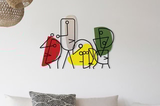 Décoration murale en bois Kubizm 16 - Multicolore - 71 x 52 cm - 71 x 52 cm