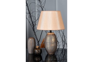 Lampe à poser TM169 - Marron et doré - 60 W