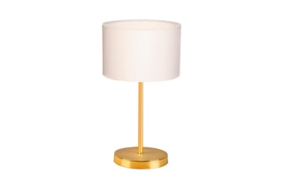 2 lampes à poser Ayd - Blanc et doré - 60 W