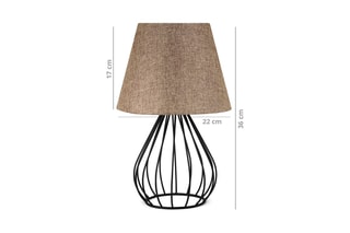 Lampe à poser Ayd - Marron et noir - 60 W