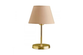 Lampe à poser - Beige et doré - 40 W