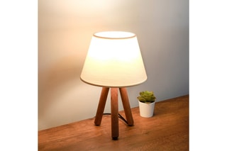 Lampe de table trépied AYD - Ecru et naturel - 40 W 