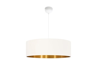 Suspension LED Ayd - Beige et doré - 9 W