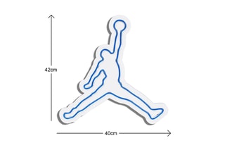 Néon mural fluorescent Basketball - Bleu - 20,16 W - 42 x 40 x 2 cm