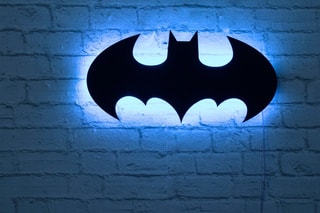 Néon LED mural fluorescent Batman - 50 x 25 cm - Bleu