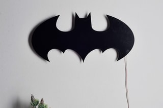 Néon LED mural fluorescent Batman - 50 x 25 cm - Bleu