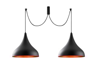 Suspension Berceste - Noir - 2 x 100 W