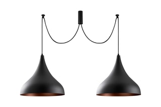 Suspension Berceste - Noir - 2 x 100 W