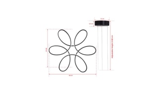 Suspension LED Berenices - Noir - 60-80 W