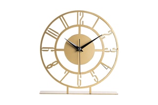 Horloge à poser - 25 x 23 cm - Doré
