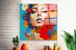 Tableau en verre trempé - 50 x 50 cm