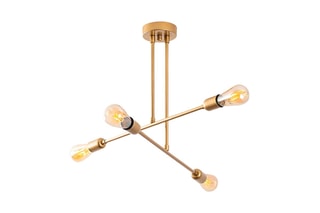 Suspension - Doré - 4 x 40 W