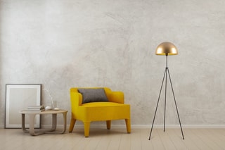 Lampadaire trépied - Doré - 40 W