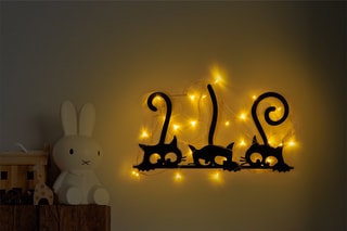 Décoration murale LED Cats - Noir - 15 W - 33 x 60 cm