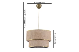 Suspension - Beige et marron - 45 - 60 W