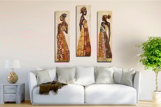3 tableaux - 20 x 70 cm