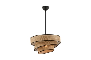 Suspension Couper Hazeran - Noir et beige - 45 - 60 W