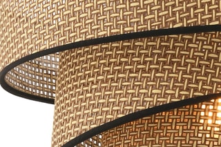 Suspension Couper Hazeran - Noir et beige - 45 - 60 W
