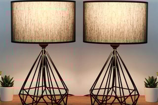 2 lampes à poser AYD-2974 - Noir - 60 W