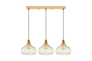 Suspension Teldamla - Doré brillant - 3 x 40 W