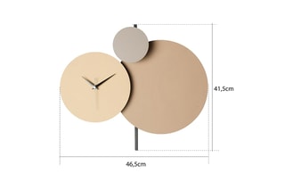 Horloge murale - 48 cm - Beige