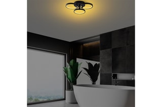 Plafonnier LED Halka - Noir - 18 W