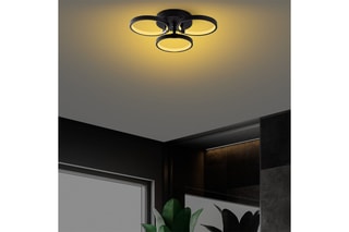 Plafonnier LED Halka - Noir - 18 W