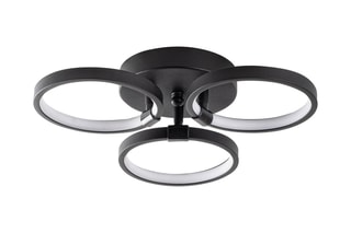 Plafonnier LED Halka - Noir - 18 W