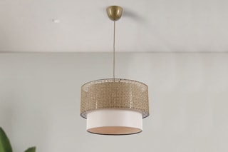 Suspension Coral - Beige et blanc - 45-60 W