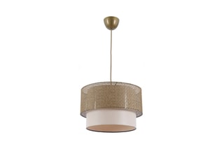 Suspension Coral - Beige et blanc - 45-60 W