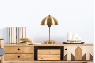 Lampe à poser - Doré - 60 W