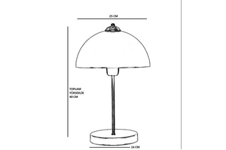 Lampe à poser - Doré - 60 W