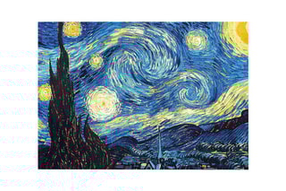 Tableau "La Nuit étoilée" Vincent van Gogh - 70 x 100 cm