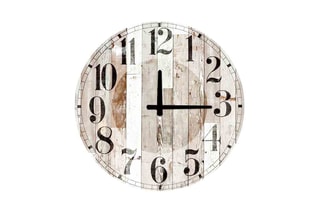 Horloge - Imitation bois - 50 cm