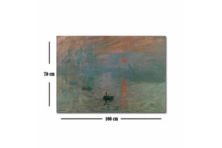 Tableau “Impression, soleil levant”- Claude Monet - Nubuck -70 x 100 cm - Reproduction