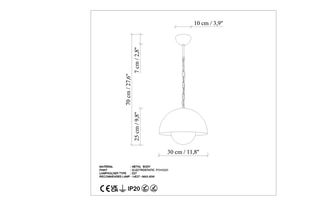 Suspension Kure 2676 - Menthe - 40 W