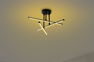 Plafonnier LED Ledflower - Noir - 18 W