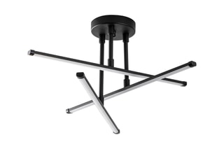 Plafonnier LED Ledflower - Noir - 18 W