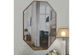 Miroir - 45 x 70 cm - Imitation noyer