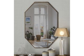 Miroir - 45 x 70 cm - Imitation noyer