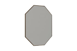 Miroir - 45 x 70 cm - Imitation noyer