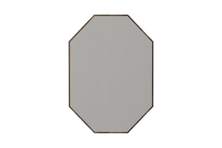 Miroir - 45 x 70 cm - Imitation noyer