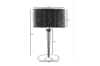 Lampe à poser Maya - Beige et bronze - 60 W