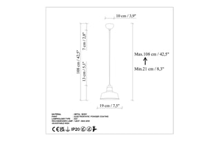 Suspension - Bronze - 40 W